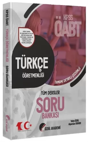 Özdil Akademi Yayınları ÖABT Türkçe Öğretmenliği Soru Bankası Çözümlü 