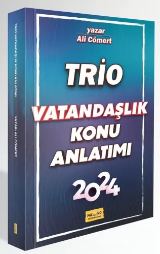 Makro Kitap 2024 KPSS Vatandaşlık Trio Konu Anlatımı Ali Cömert