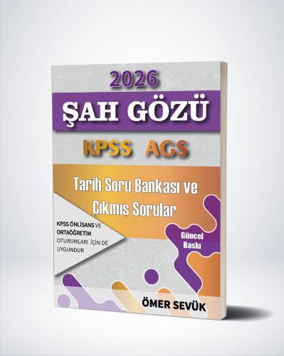 Ömer Sevük 2026 Şah Gözü KPSS AGS  Tarih Soru Bankası ve Çıkmış Sorular