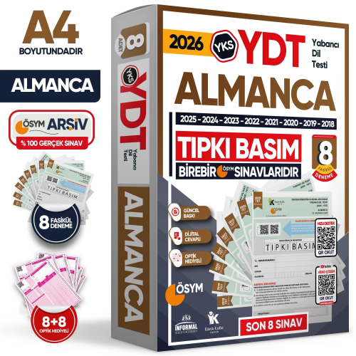 YKS DİL YDT Kitapları,YKS DİL YDT Çıkmış Sorular, - İnformal Yayınları