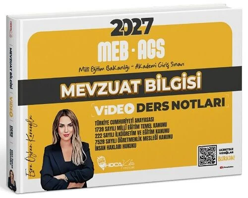 Hoca Kafası Yayınları 2027 MEB-AGS Mevzuat Bilgisi Video Ders Notları