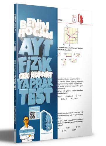 Benim Hocam Yayınları AYT Fizik Çek Kopar Yaprak Test Barış Akıncıoğlu