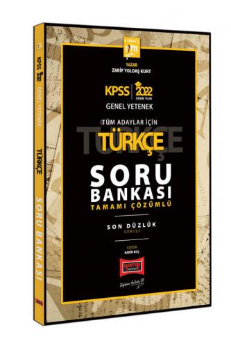 ​Yargı Yayınları 2022 KPSS Türkçe Son Düzlük Tamamı Çözümlü Soru Banka