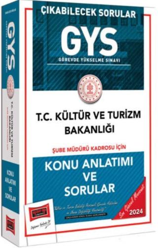 Yargı Yayınları 2024 GYS Kültür ve Turizm Bakanlığı Şube Müdürü Kadrosu İçin Konu Anlatımı ve Sorular