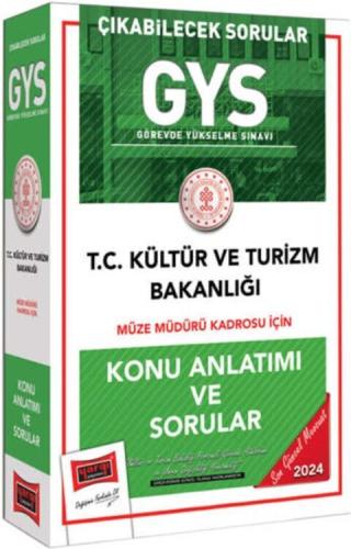 Yargı Yayınları 2024 GYS Kültür ve Turizm Bakanlığı Müze Müdürü Kadrosu İçin Konu Anlatımı ve Sorular