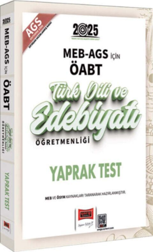 Yargı Yayınları 2025 MEB-AGS ÖABT Türk Dili ve Edebiyatı Öğretmenliği Yaprak Test