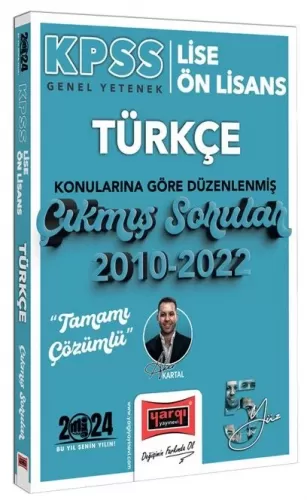 Yargı Yayınları 2024 KPSS Lise Ön Lisans Türkçe Konularına Göre Düzenl