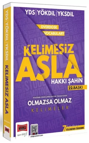 YDS YÖKDİL YKSDİL Overdose Vocabulary Kelimesiz Asla
