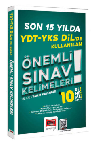 Yargı Yayınları YDT YKS Dilde Son 15 Yılda Kullanılan Önemli Sınav Kelimeleri