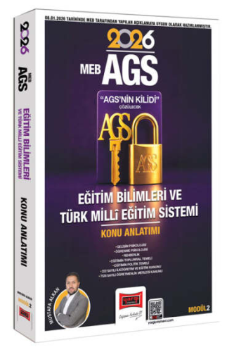 Yargı Yayınları 2026 MEB-AGS Anahtarı Eğitim Bilimleri ve Türk Milli Eğitim Sistemi Konu Anlatımı Modül 2