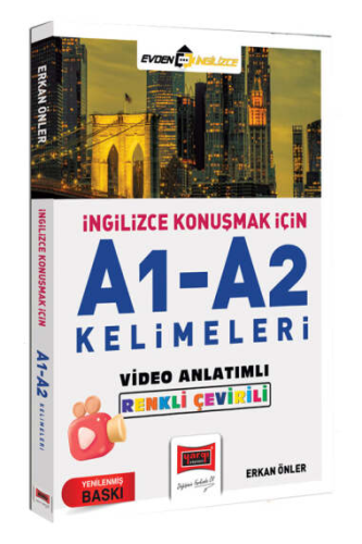 Yargı Yayınları İngilizce Konuşmak İçin A1-A2 Kelimeleri Video Anlatımlı Renkli Çeviri