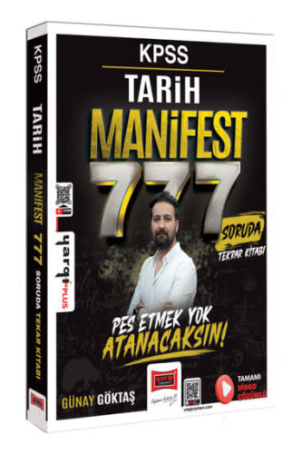 - Yargı Yayınları KPSS Tarih Manifest Serisi 777 Soruda Tamamı Video Ç