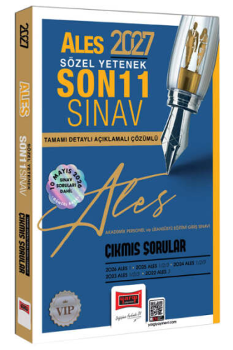 Çıkmış Sorular - Yargı Yayınları 2027 ALES Sözel Yetenek Son 11 Sınav 