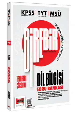 Yargı Yayınları KPSS TYT MSÜ Birebir Tamamı Çözümlü Dil Bilgisi Soru B