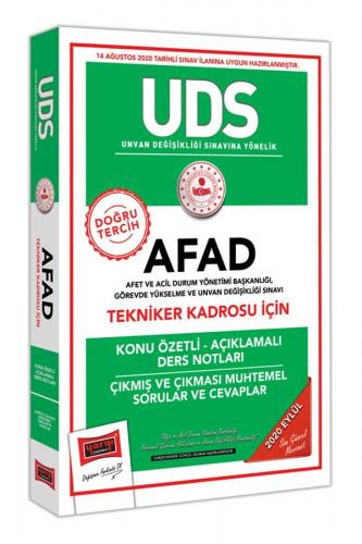 ​Yargı Yayınları UDS AFAD Tekniker Kadrosu İçin Konu Özetli Çıkmış ve Çıkması Muhtemel Sorular