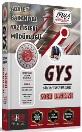 Doru Yayınları GYS Adalet Bakanlığı Yazı İşleri Müdürlüğü Soru Bankası