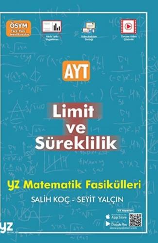 YZ Yayınları AYT Limit ve Süreklilik Matematik Fasikülleri Seyit Yalçı