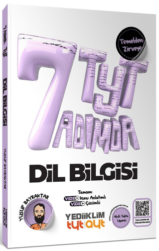 Yediiklim Yayınları TYT Yedi Adımda Temelden Zirveye Dil Bilgisi Video Konu Anlatımlı Video Çözümlü Soru Bankası