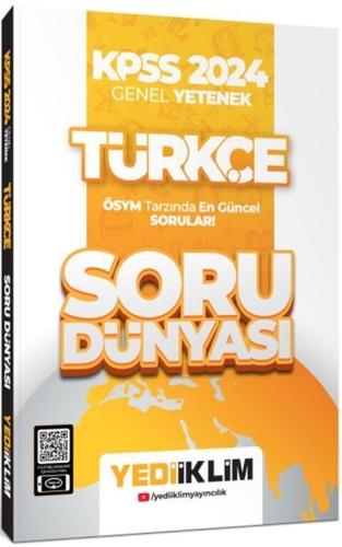 Yediiklim Yayınları 2024 KPSS Genel Yetenek Türkçe Soru Dünyası Komisy