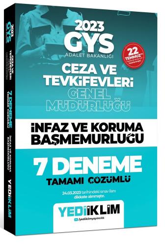 Yediiklim Yayınları 2023 GYS Adalet Bakanlığı Ceza ve Tevkifleri Genel