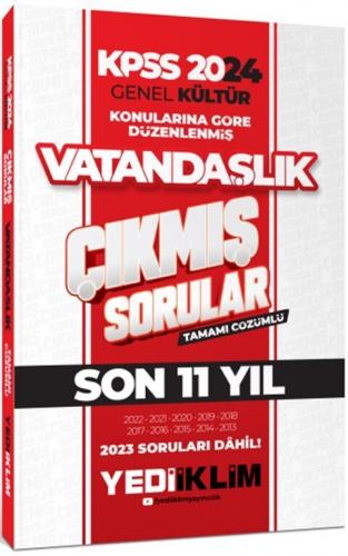 Yediiklim Yayınları 2024 KPSS Genel Kültür Vatandaşlık Konularına Göre