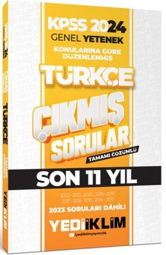 Yediiklim Yayınları 2024 KPSS Genel Yetenek Türkçe Konularına Göre Tam