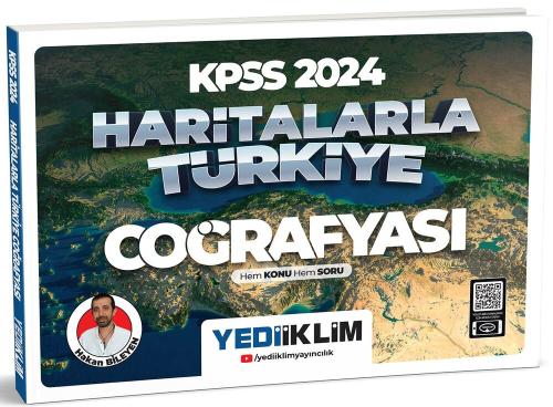 Yediiklim Yayınları 2024 KPSS Haritalarla Türkiye Coğrafyası Hem Konu 