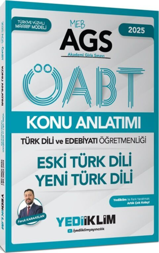 Yediiklim Yayınları 2025 MEB AGS ÖABT Türk Dili ve Edebiyatı Öğretmenliği Eski Türk Dili Yeni Türk Dili Konu Anlatımı