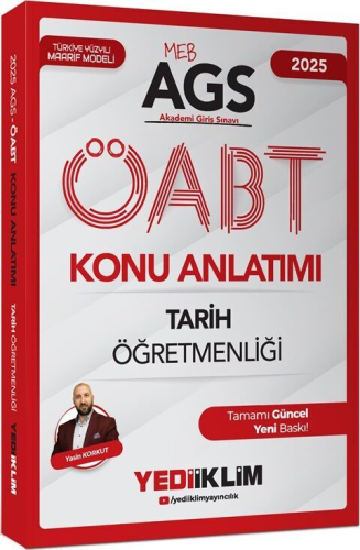 Yediiklim Yayınları 2025 MEB AGS ÖABT Tarih Öğretmenliği Konu Anlatımı