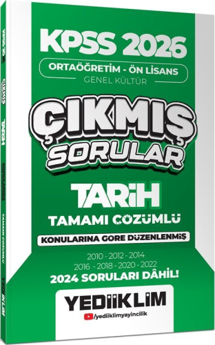 KPSS Lise Önlisans,Çıkmış Sorular, - Yediiklim - Yediiklim Yayınları 2