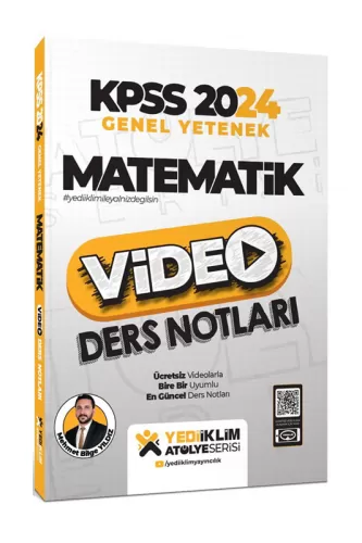 Yediiklim Yayınları 2024 KPSS Atölye Serisi Matematik Video Ders Notla