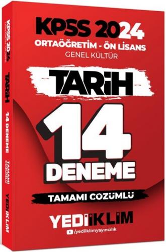 Yediiklim Yayınları 2024 KPSS Ortaöğretim - Ön Lisans Genel Kültür Tar