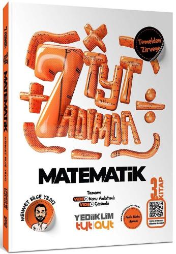 Yediiklim Yayınları Yedi Adımda Temelden Zirveye TYT Matematik Tamamı Video Konu Anlatımlı ve Tamamı Video Çözümlü Soru Bankası 3.Kitap
