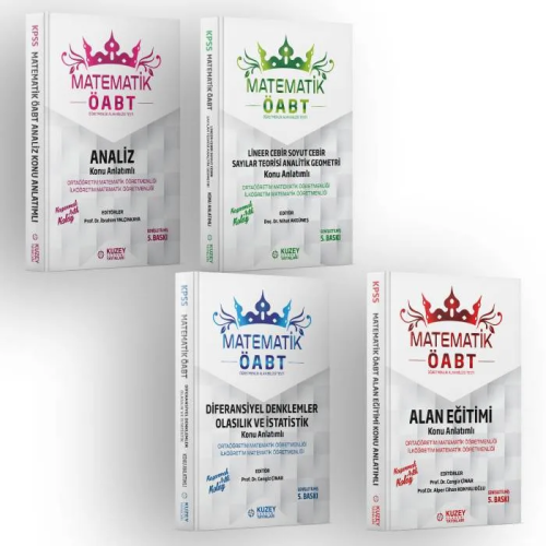 Kuzey Akademi 2025 ÖABT İlköğretim-Lise Matematik Konu Anlatımlı Modüler Set