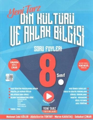 Yeni Tarz Yayınları 8. Sınıf LGS Din Kültürü ve Ahlak Bilgisi Soru Föyleri