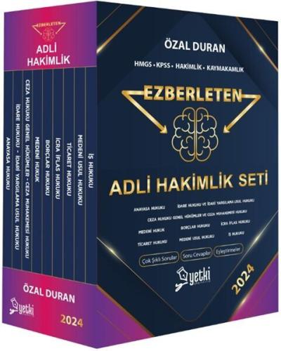 Yetki Yayınları 2024 Adli Hakimlik Ezberleten Seti Özal Duran