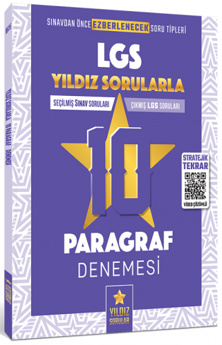 Yıldız Sorular 8. Sınıf LGS Paragraf 10 Deneme Video Çözümlü