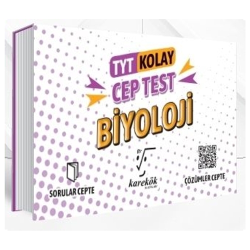 Karekök Yayınları TYT Biyoloji Kolay Cep Test %40 indirimli Komisyon