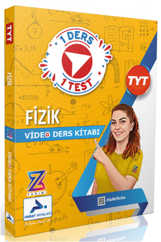 Paraf Yayınları TYT Fizik Z Takımı 1 Ders 1 Test Video Ders Kitabı Kom