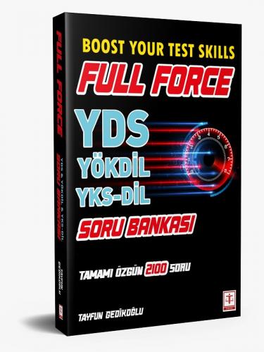 Full Force YDS Yökdil Yks-Dil 2100 Soru Bankası Tayfun Gedikoğlu