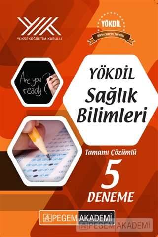 Pegem Akademi YÖKDİL Sağlık Bilimleri Tamamı Çözümlü 5 Deneme Komisyon