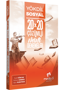 ​Modadil Yayınları YÖKDİL Sosyal Bilimler 20×20 Mini Denemeler Rıdvan 