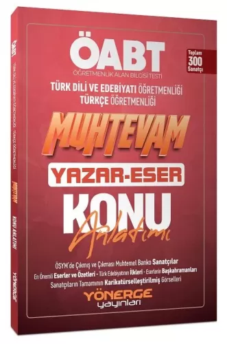 Yönerge Yayınları ÖABT Türk Dili Edebiyatı-Türkçe Muhtevam Yazar Eser 