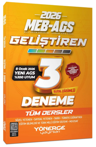 MEB-AGS Hazırlık,MEB-AGS Deneme Sınavları, - Yönerge Yayınları - Yöner