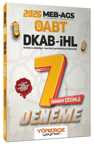 MEB-AGS ÖABT Kitapları,Deneme Sınavları, - Yönerge Yayınları - Yönerge