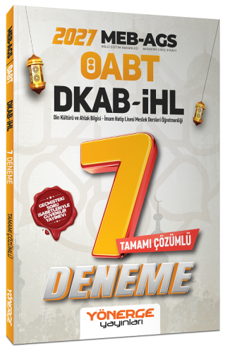 Yönerge Yayınları 2027 ÖABT MEB-AGS DKAB Din Kültürü ve Ahlak Bilgisi 