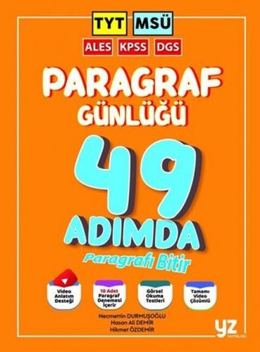 YZ Yayınları TYT MSÜ KPSS DGS ALES 49 Günde Paragrafın Günlüğü Necmett