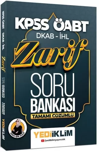 Yediiklim Yayınları 2023 ÖABT DKAP İHL Zarif Tamamı Çözümlü Soru Banka
