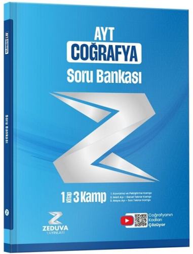 Zeduva Yayınları Coğrafyanın Kodları AYT Coğrafya 1 Kitap 3 Kamp Soru Bankası