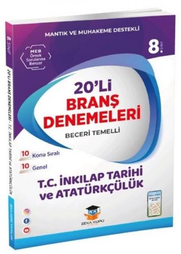 Zeka Küpü Yayınları 8. Sınıf LGS İnkilap Tarihi ve Atatürkçülük 20 li Branş Denemeleri